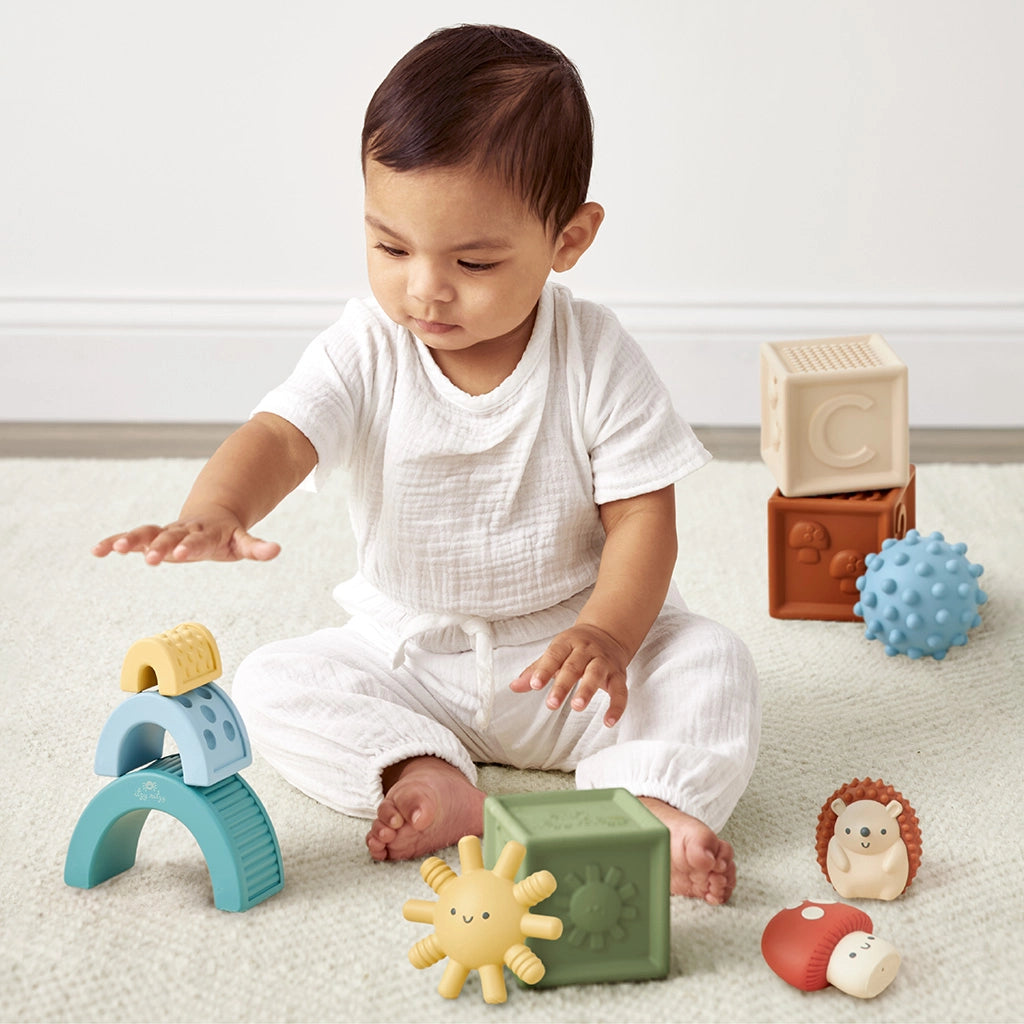 Itzy Ritzy Sensory Blocks,10pc,0m+