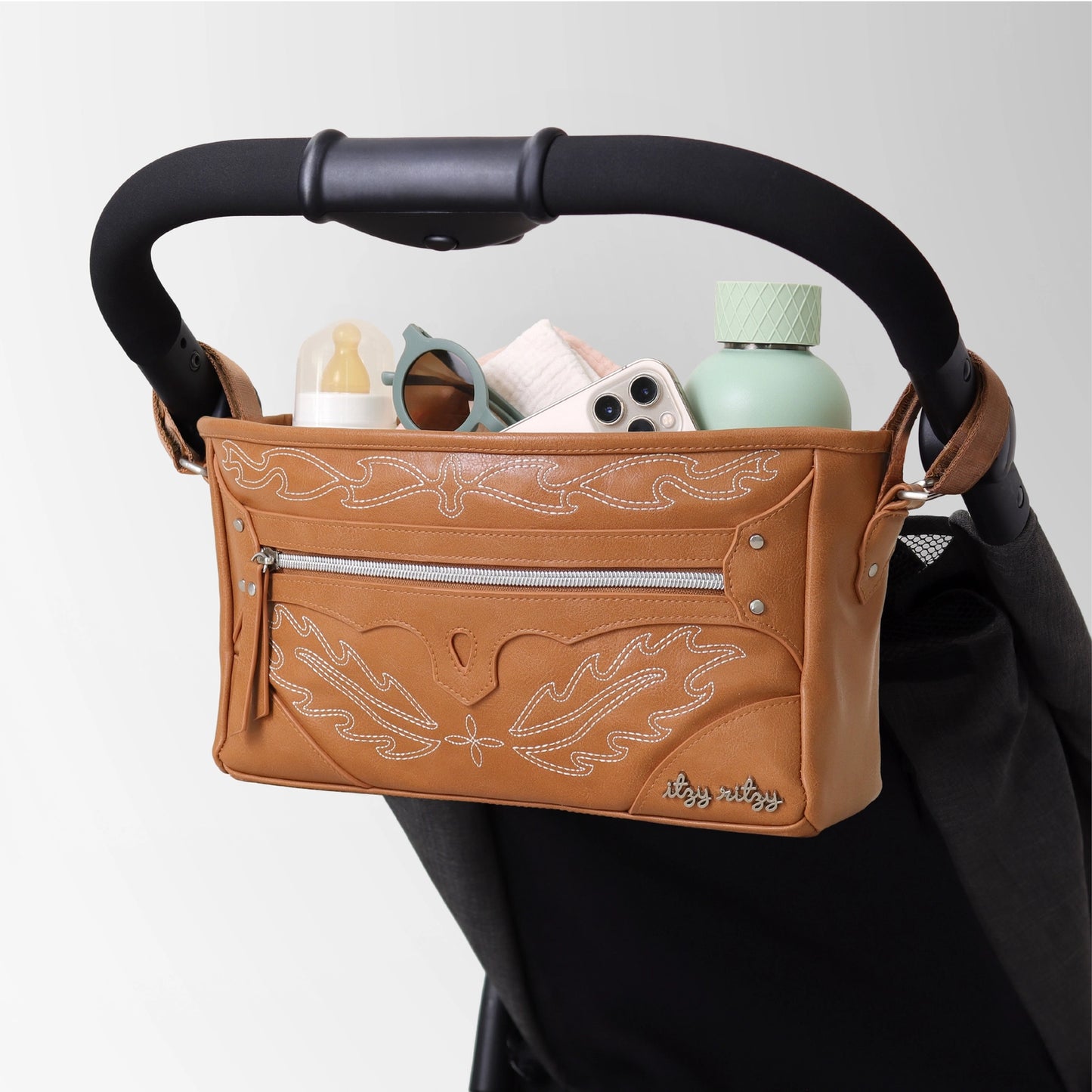 Itzy Ritzy Nash Saddle Stroller Caddy,Nash Saddle,16.5x6.5"