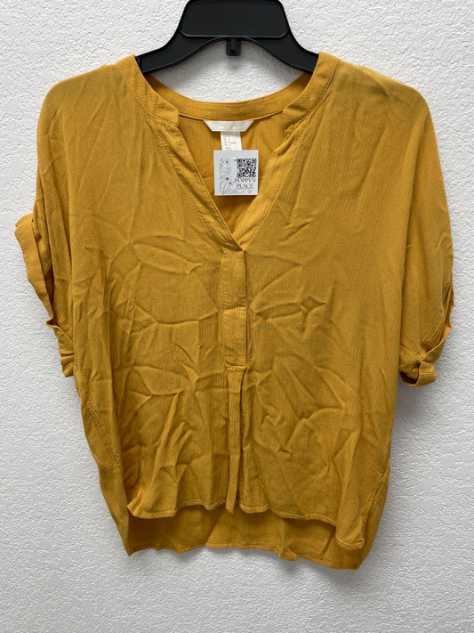 H&m yellow blouse ,yellow ,small