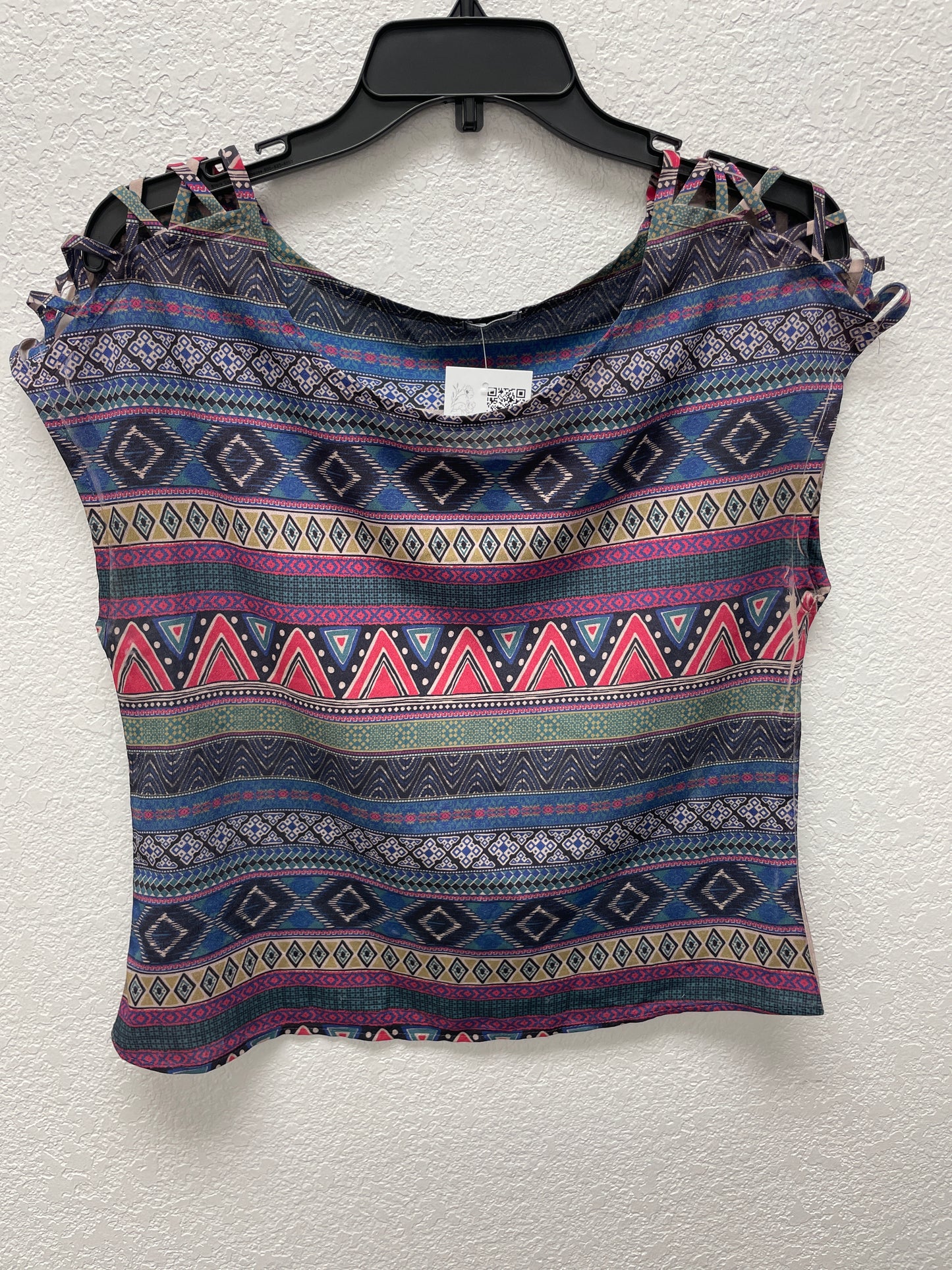 Charlotte Russe Boho Top,Multi Print,XS