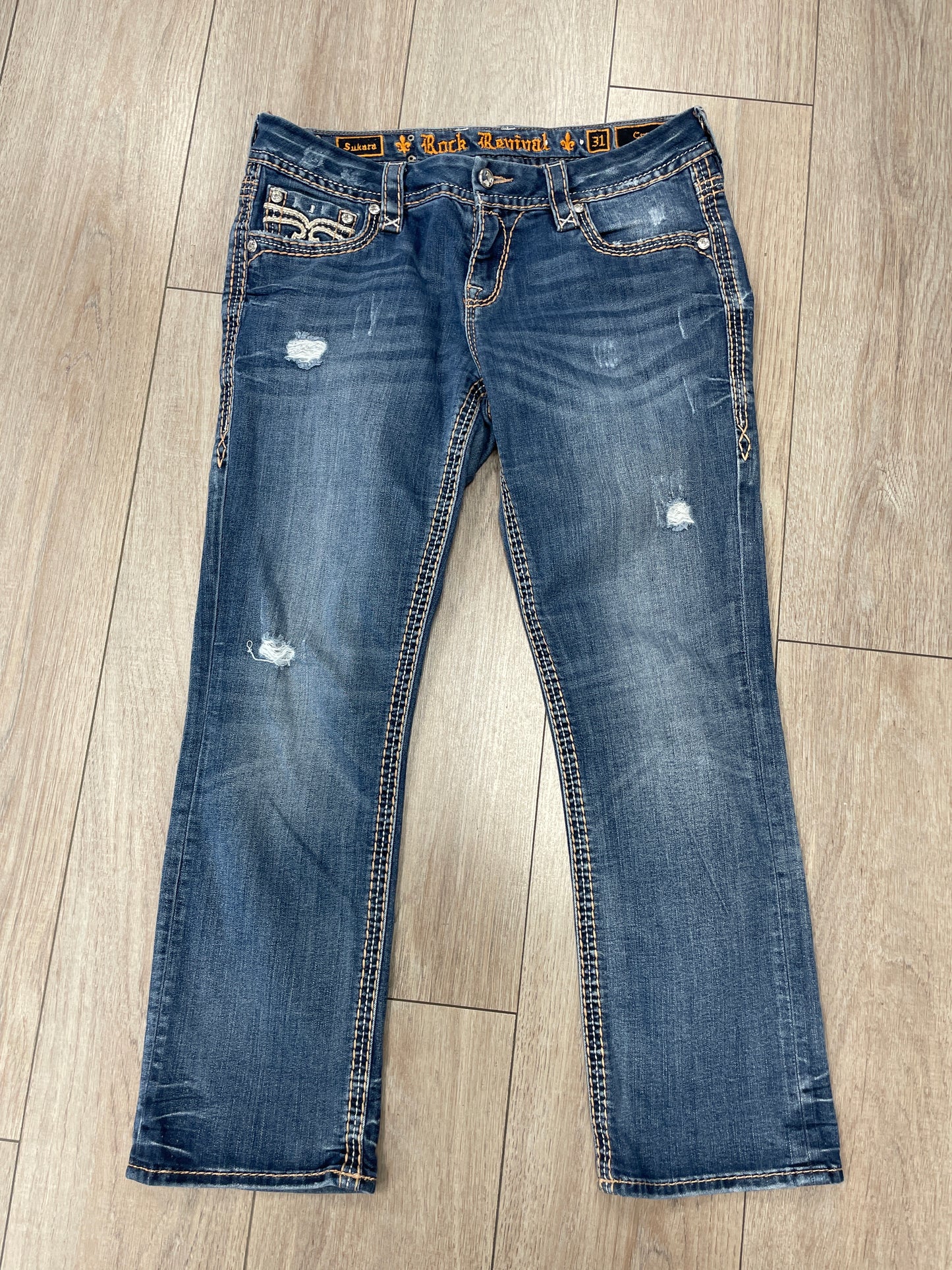 rock revival straight jeans,light blue,31