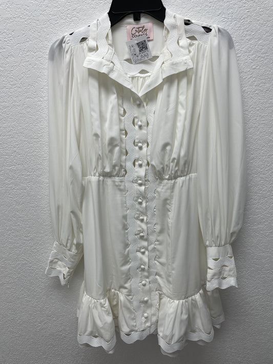 Cutely Dress,White,S