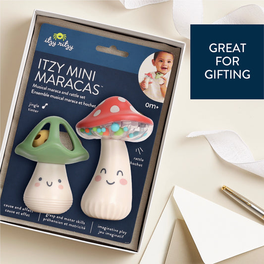 Itzy Ritzy Mini Maraca Set,Mushroom,0m+